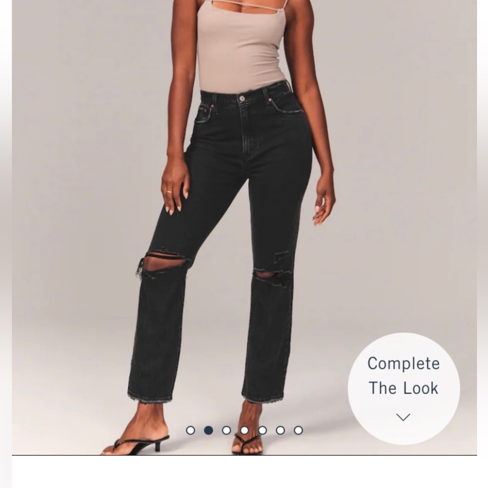 Black A&F Ultra High Rise Jeans